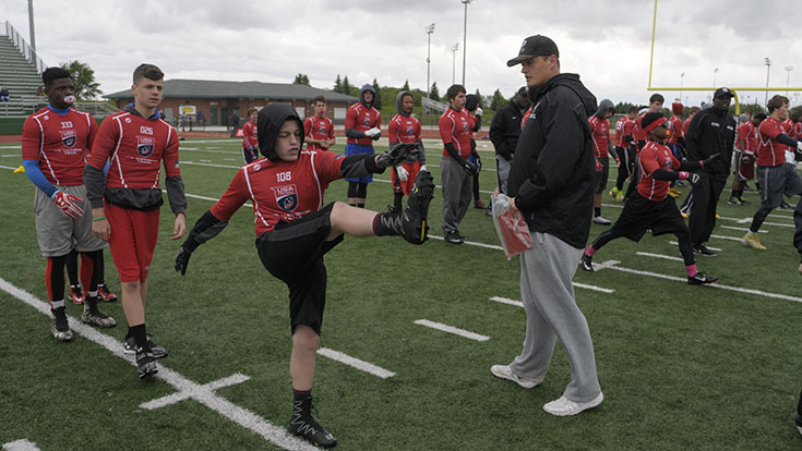 Stretching Football Drills